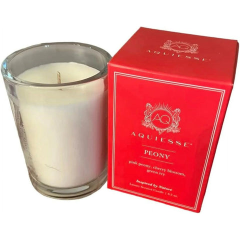 Aquiesse Luxury Scented Candle Peony 6.5 Oz