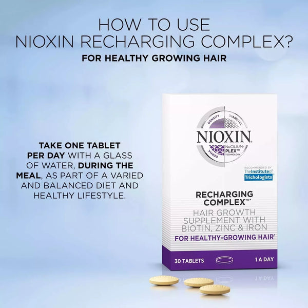 Recharging Complex Nioxin Hair Growth Supplements 30 Tablets