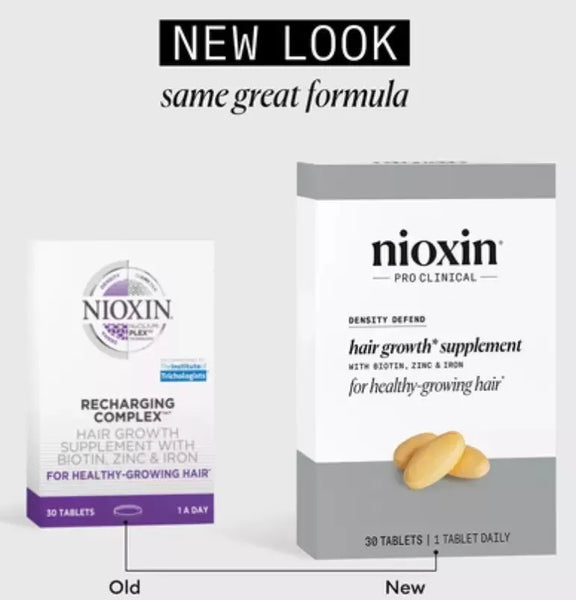 Recharging Complex Nioxin Hair Growth Supplements 30 Tablets