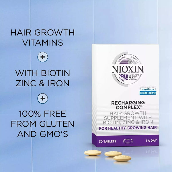 Recharging Complex Nioxin Hair Growth Supplements 30 Tablets