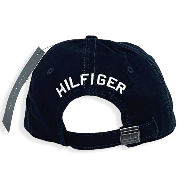 Tommy Hilfiger Hat Baseball Cap Side Logo Navy Unisex Adjustable One Size