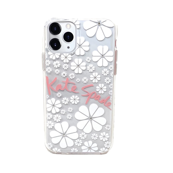 Kate Spade New York Flexible Hardshell Case for iPhone 11 Pro Max Kate Spade Logo and Daisy