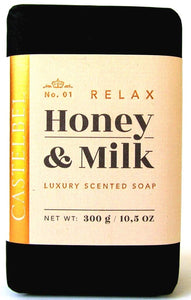 Castelbel Porto Relax Honey & Milk Luxury Scented Soap Bar 10.5 oz