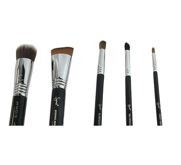 Sigma 5 Piece Brush Set- Black