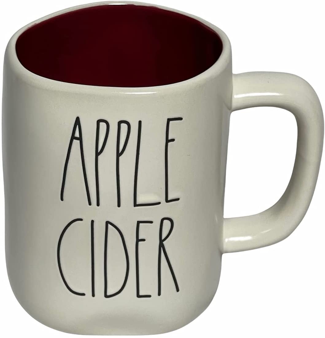 Rae Dunn Apple Cider Mug - Red Interior - Coffee mug