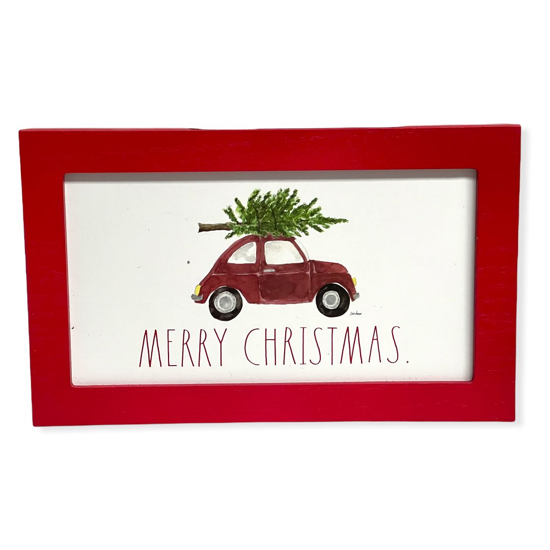 Rae Dunn by Magenta MERRY CHRISTMAS Red Letter Canvas Frame