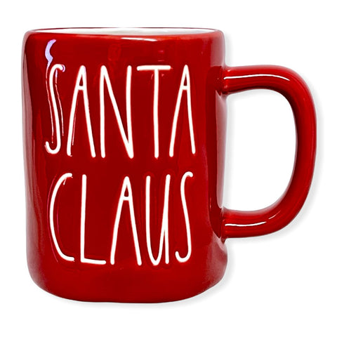 Rae Dunn SANTA CLAUS Red Christmas Holiday Coffee Tea Mug