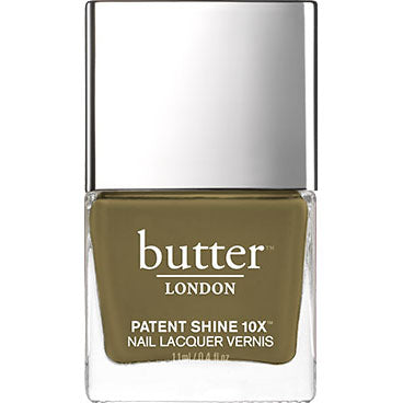 Butter London Patent Shine 10x Nail Lacquer, British Khaki, 0.4 Fl Oz