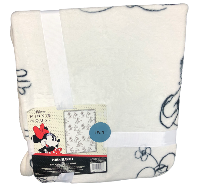 Disney Minnie Mouse Plush Blanket Twin 60" X 90"
