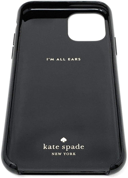 Kate Spade New York Ring Stand Polka Dots Resin iPhone 11 Pro Case, Black