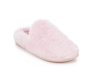 Jessica Simpson Women's Memory Foam Sherpa Slippers Pink S(6-7)