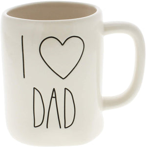 Rae Dunn I HEART DAD Coffee Mug