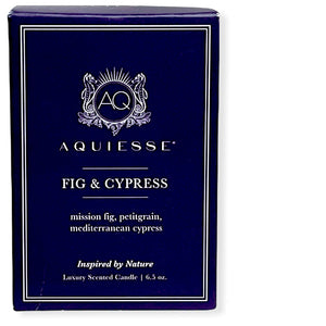 Aquiesse Luxury Scented Candle Fig & Cypress Inspired by Nature, 6.5 oz