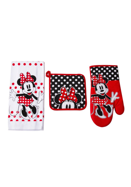 Minnie Surprise 3pc Kitchen Textile Set