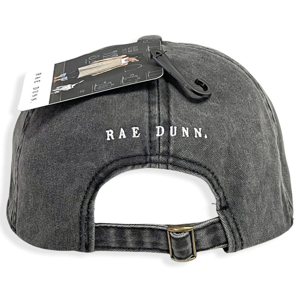 Rae Dunn Bee Kind Baseball Hat Black Washed Adjustable Size