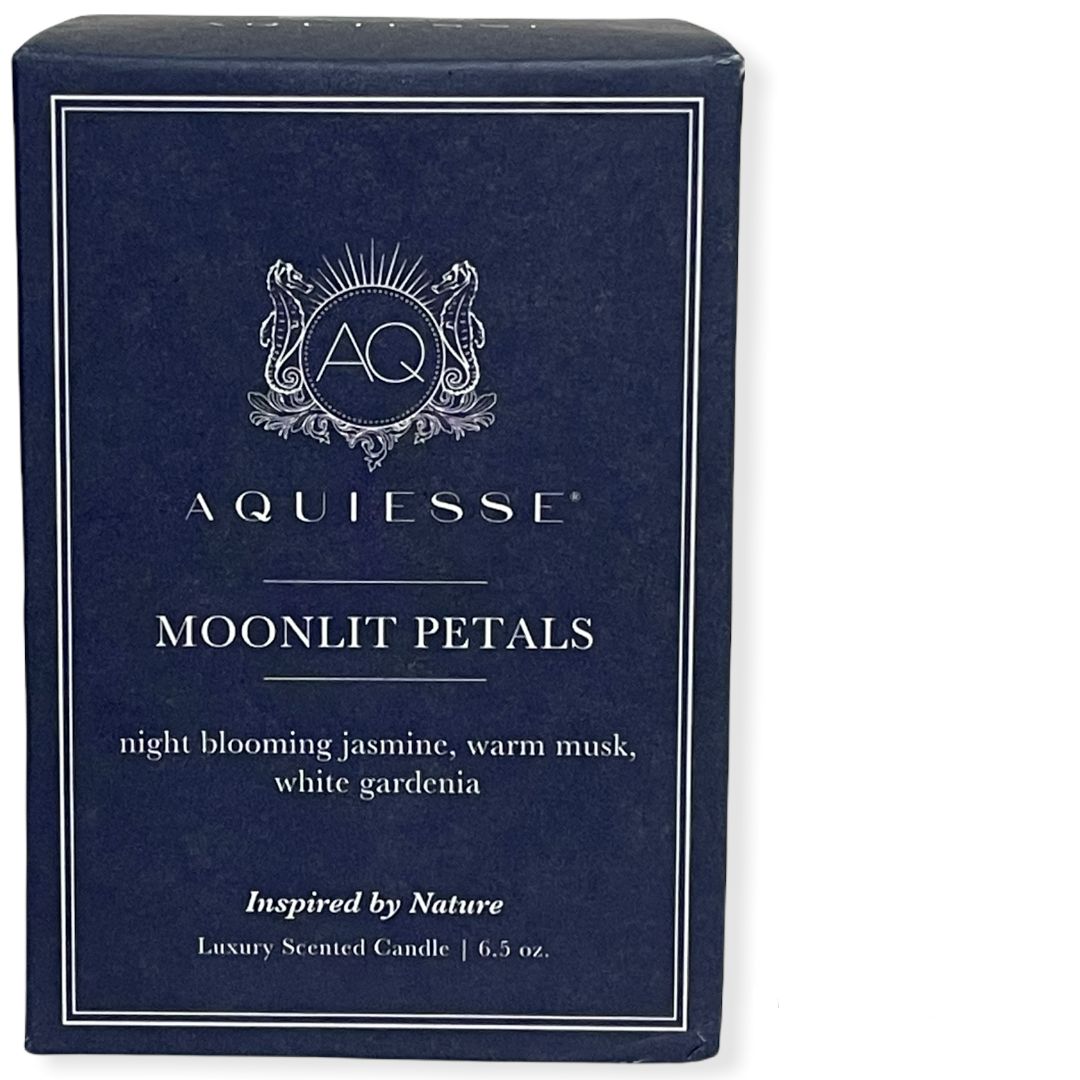 Aquiesse Luxury Scented Candle Moonlit Petals Inspired by Nature, 6.5 oz