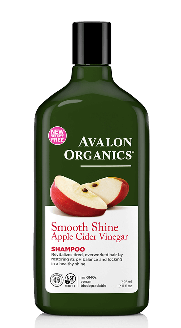 Avalon Organics Smooth Shine Apple Cider Vinegar Shampoo, 11 Ounce