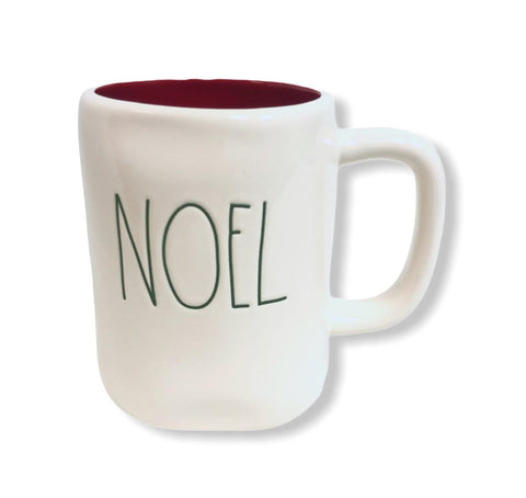 Rae Dunn White 'TIS THE SEASON  Coffee Mug with Green LL Letter