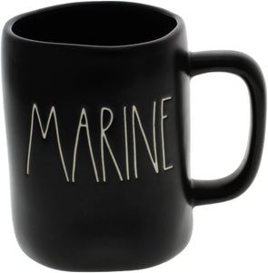 Rae Dunn by Magenta MARINE Black LL Coffee Mug