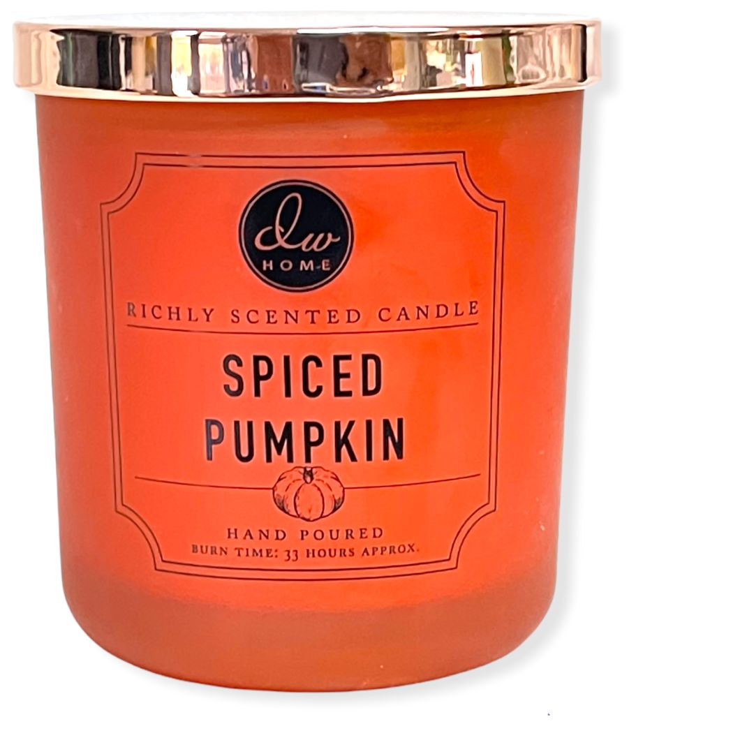 DW Home Richly Scented Candles Medium Single Wick 9.3 oz. -  Spiced Pumpkin