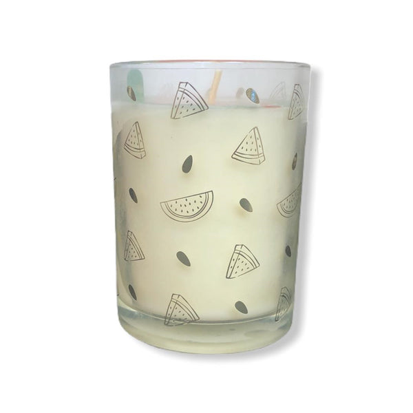 Vivid DW Home Richly Scented Watermelon & Mint Candle Small Single Wick 3.8 oz.