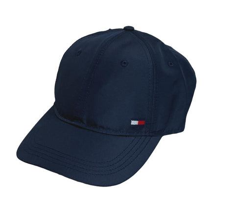 Tommy Hilfiger Baseball Cap Mens Hat Flag Logo Navy Adjustable Polyester