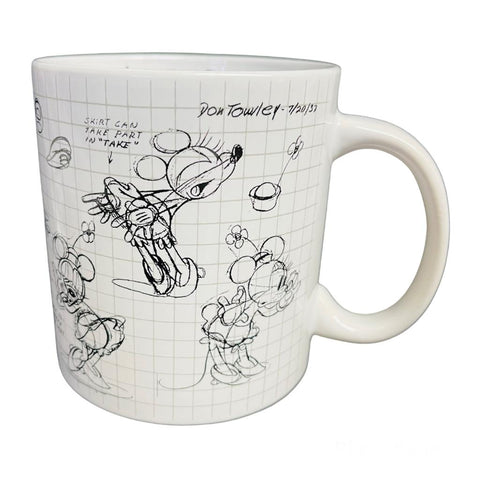 Disney Sketch Stoneware Coffee Jumbo Mug, Minnie Mouse Sketchbook Mugs, 20 Ounces