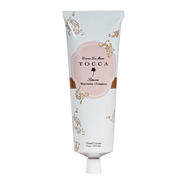 Tocca Crema de Mano Luxe, Simone: Ylang Ylang, Watermelon, Frangipani. Moisturizing, Quick Absorbing Hand Cream, 4 oz. | 120 ml