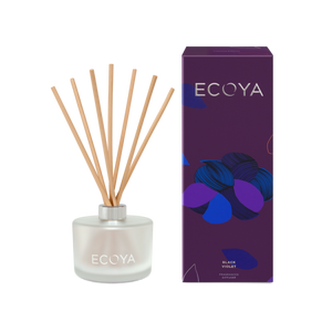 Ecoya Limited Edition Reed Diffuser Black Violet 6.7 Fl Oz Holiday Gift