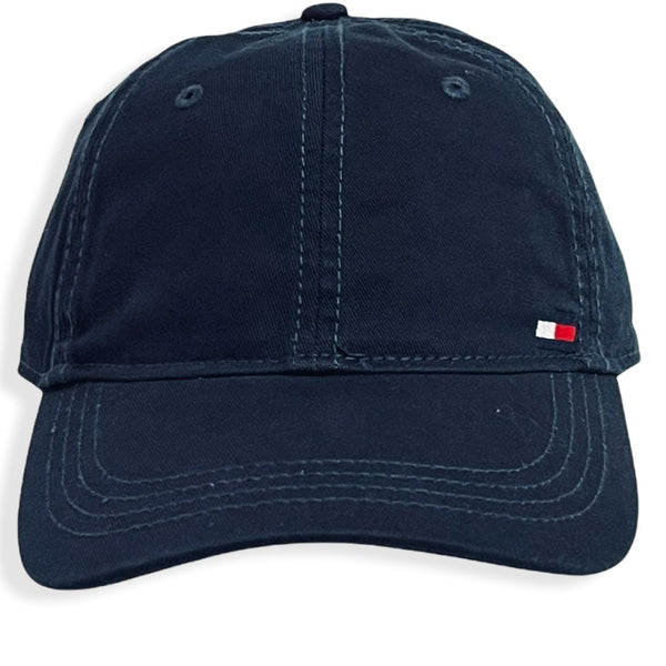 Tommy Hilfiger Hat Baseball Cap Side Logo Navy Unisex Adjustable One Size