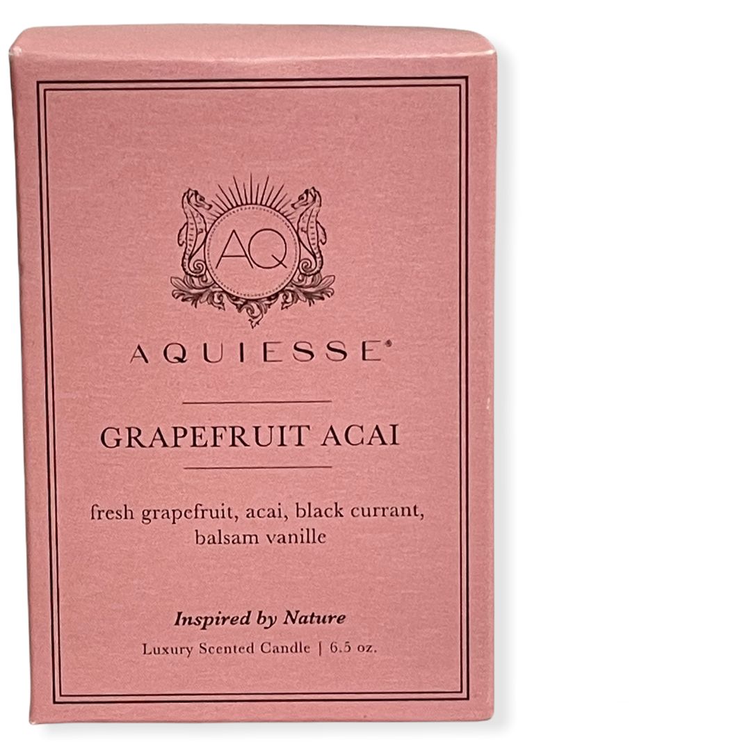 Aquiesse Luxury Scented Candle Grapefruit Acai Inspired by Nature, 6.5 oz