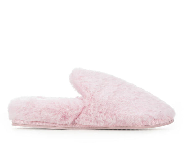 Jessica Simpson Women's Memory Foam Sherpa Slippers Pink S(6-7)