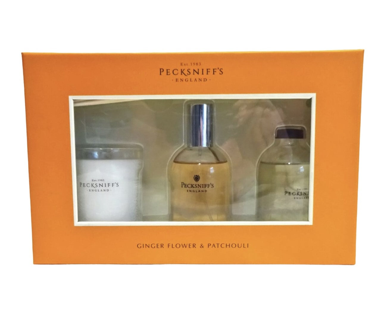 Pecksniff's England GINGER FLOWER & PATCHOULI set