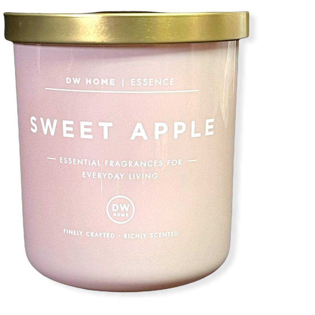 DW Home Richly Scented Candles Medium Single Wick 9 oz. -Sweet Apple