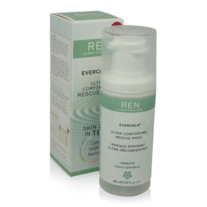 REN Skincare Evercalm Ultra Comforting Rescue Face Mask 1.7 Oz