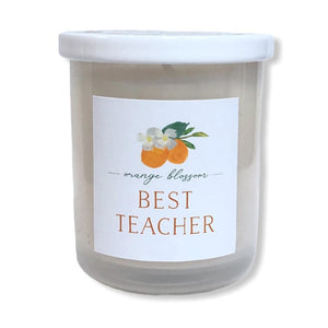DW Home Richly Scented Candle Small Single Wick 3.8 oz. - BEST TEACHER Orange Blossom