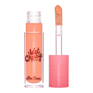 Lime Crime Wet Cherry Lip Gloss, Unripe Cherry - Soft Peach- High Shine, Non-Sticky Gloss - Cherry Scent - Lightweight Ultra Glossy Sheen - Won't Bleed or Crease - Vegan - 0.1 fl oz