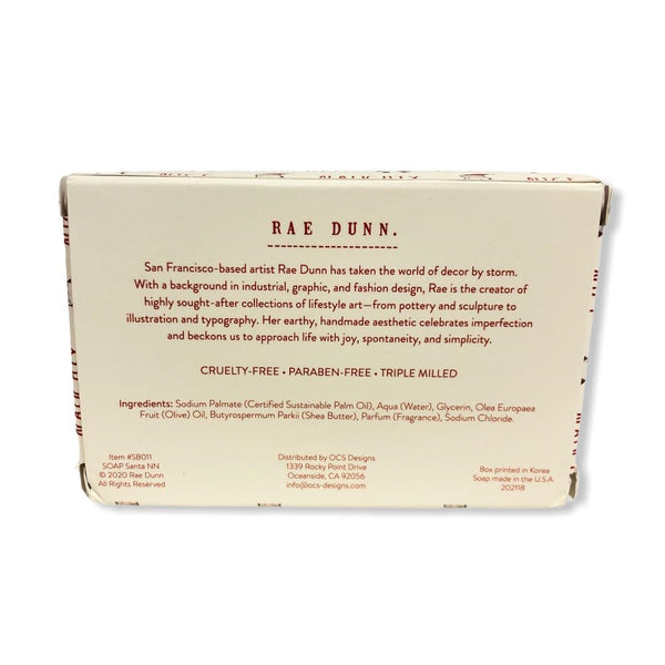 Rae Dunn SOAP Mistletoe & Tinsel Body Bar Soap With Shea Butter Nice Naughty