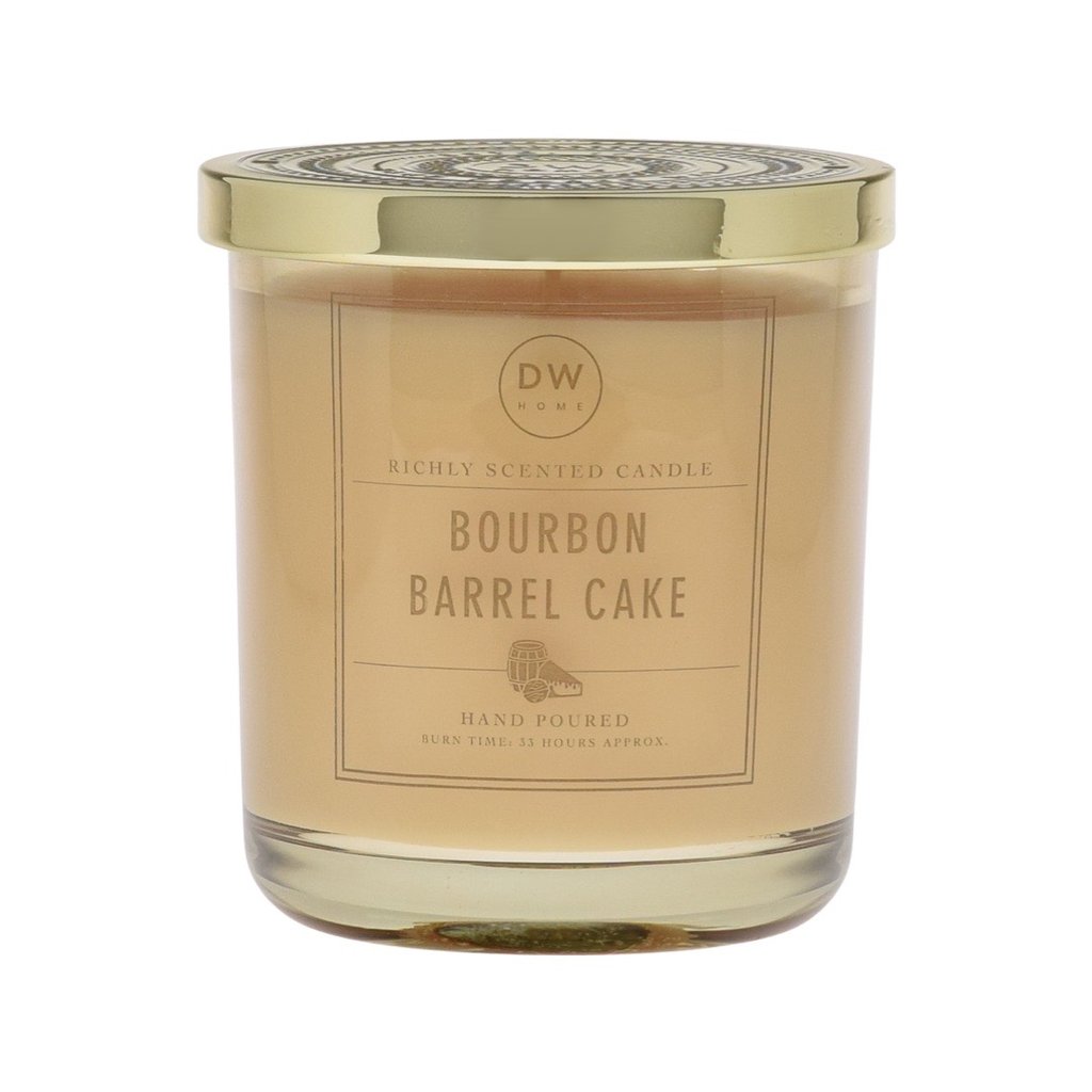 DW Home Richly Scented Candles Medium Single Wick 9.3 oz. - Bourbon Barrel Cake