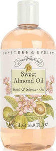 Crabtree & Evelyn Sweet Almond Oil Bath & Shower Gel 16.9 Oz